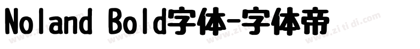 Noland Bold字体字体转换
